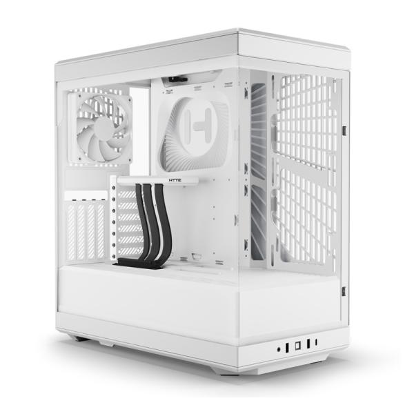 Case Hyte Gaming Mid Tower Y40 Ventiladores 2 de 120MM con Vidrio Lateral y Frontal – Blanco