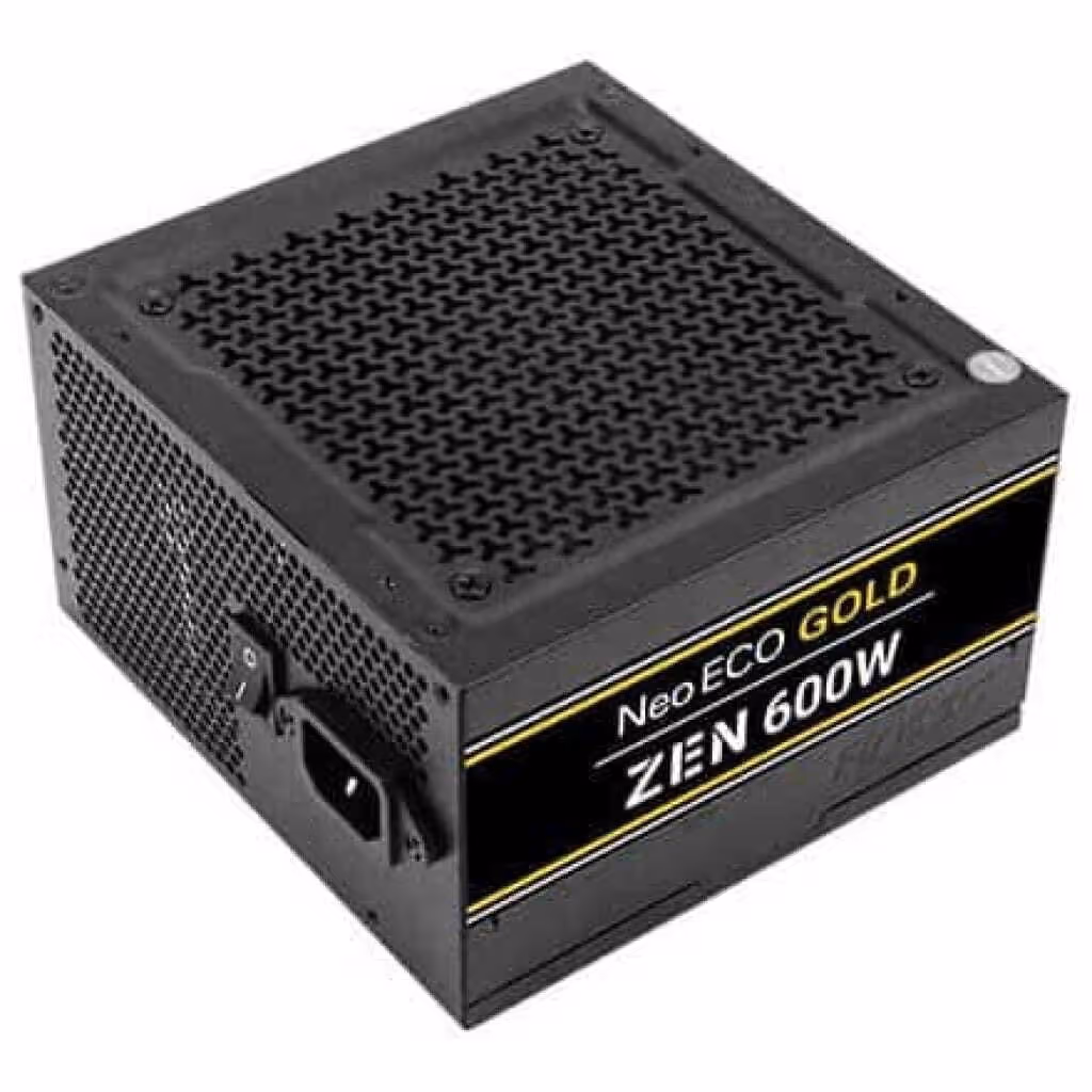 Fuente de poder Antec 600 Watts NE600G ZEN 80+ Gold