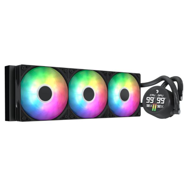 Enfriamiento Liquido Aerocool RGB Abyss L360R Digi AIO 360MM – Negro