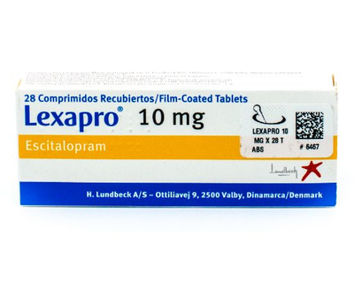 Lexapro 10 mg caja 28 comprimidos