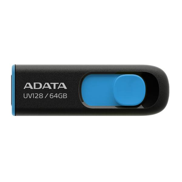 Memoria USB 64GB Adata AUV128 3 USB-A – Negro / Azul