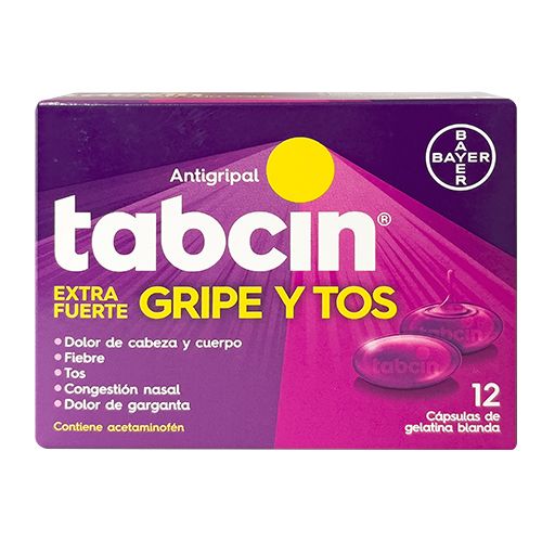 TABCIN LIQUI GELS GRIPE Y TOS 12 CAP