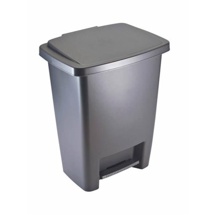 BASURERO 31Q C/PEDAL GRIS RUBBERMAID (071691223818)