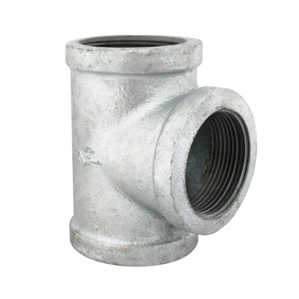Tee galvanizada de 1-1-2 pulg