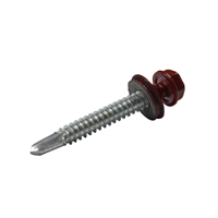 Tornillo Techo Punta Corriente Rojo 1/4 X 2 1/2" 12 Unidades