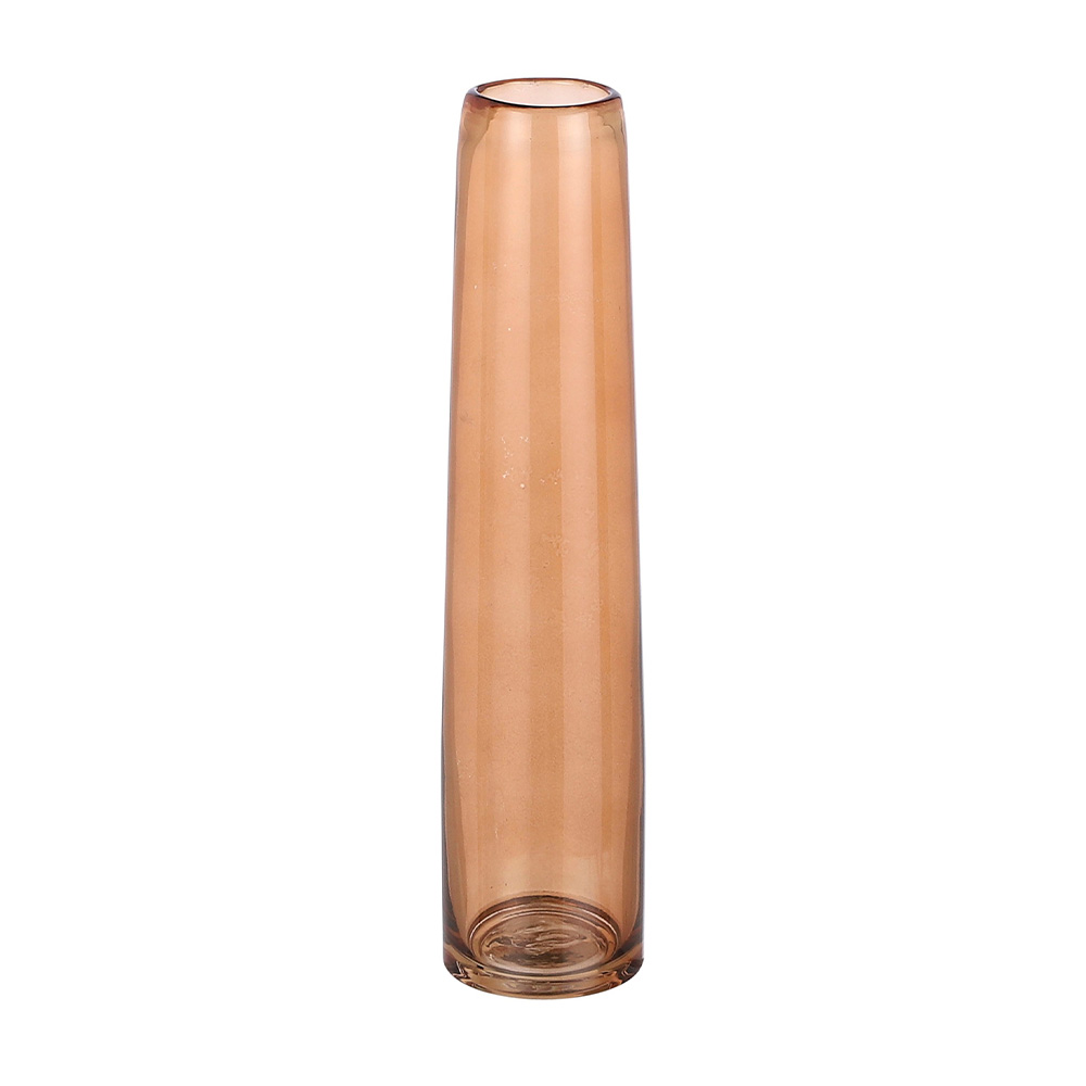 Florero de vidrio 30.5 cm xandra cafe