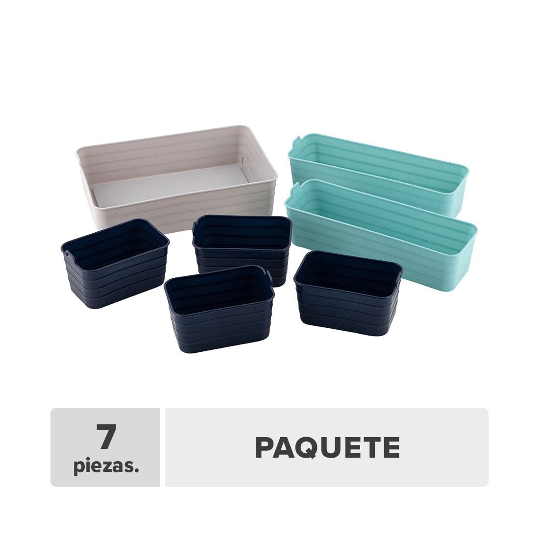Caja organizadora plástico 7pcs