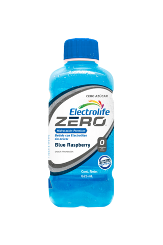 Electrolife, ZERO, suero hidratante FRAMBUESA AZUL, 625 ml
