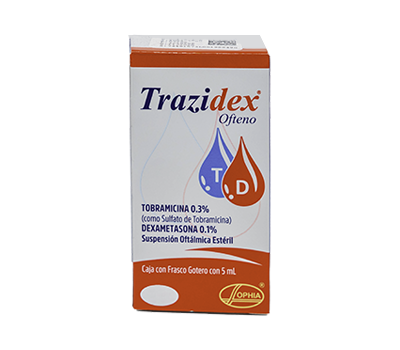 TRAZIDEX OFTAENO COLIRIO 0.3%/0.1%X 5 ML