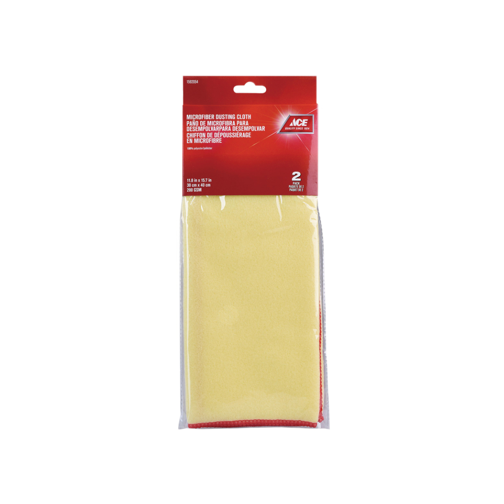 Toalla de microfibra de 30x40 centimetros 2 unidades amarillo