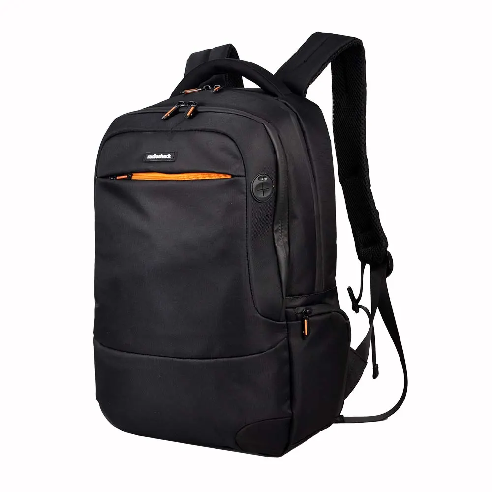 Mochila para laptop RadioShack 2607053 15.6'' Negro y anaranjado