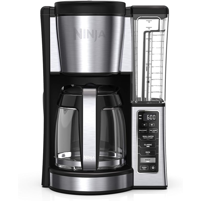 CAFETERA PROGRAMABLE 12T NEGRO ACERO/INOXIDABLE NINJA