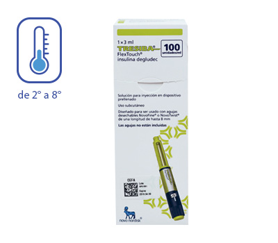TRESIBA 100U 1 ML JERINGA PRELLENADA INYECTABLE