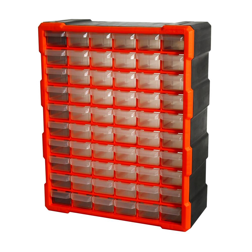Organizador plástico 60 gavetas 18-5-8 pulg