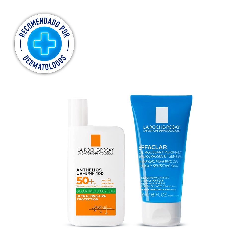 LA ROCHE-POSAY ANTHELIOS UVMUNE 400 SPF50+ OIL CONTROL EMULSION 50 ML + 2X EFFACLAR 50ML