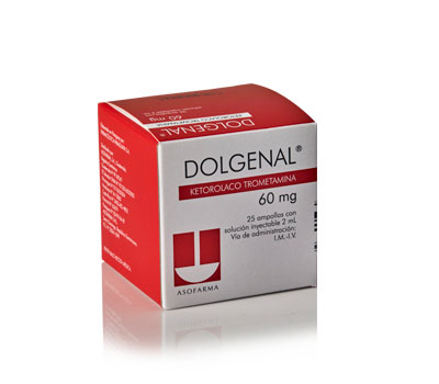 DOLGENAL 60 mg / 2 ml SOLUCION INYECTABLE x 25 AMPOLLAS
