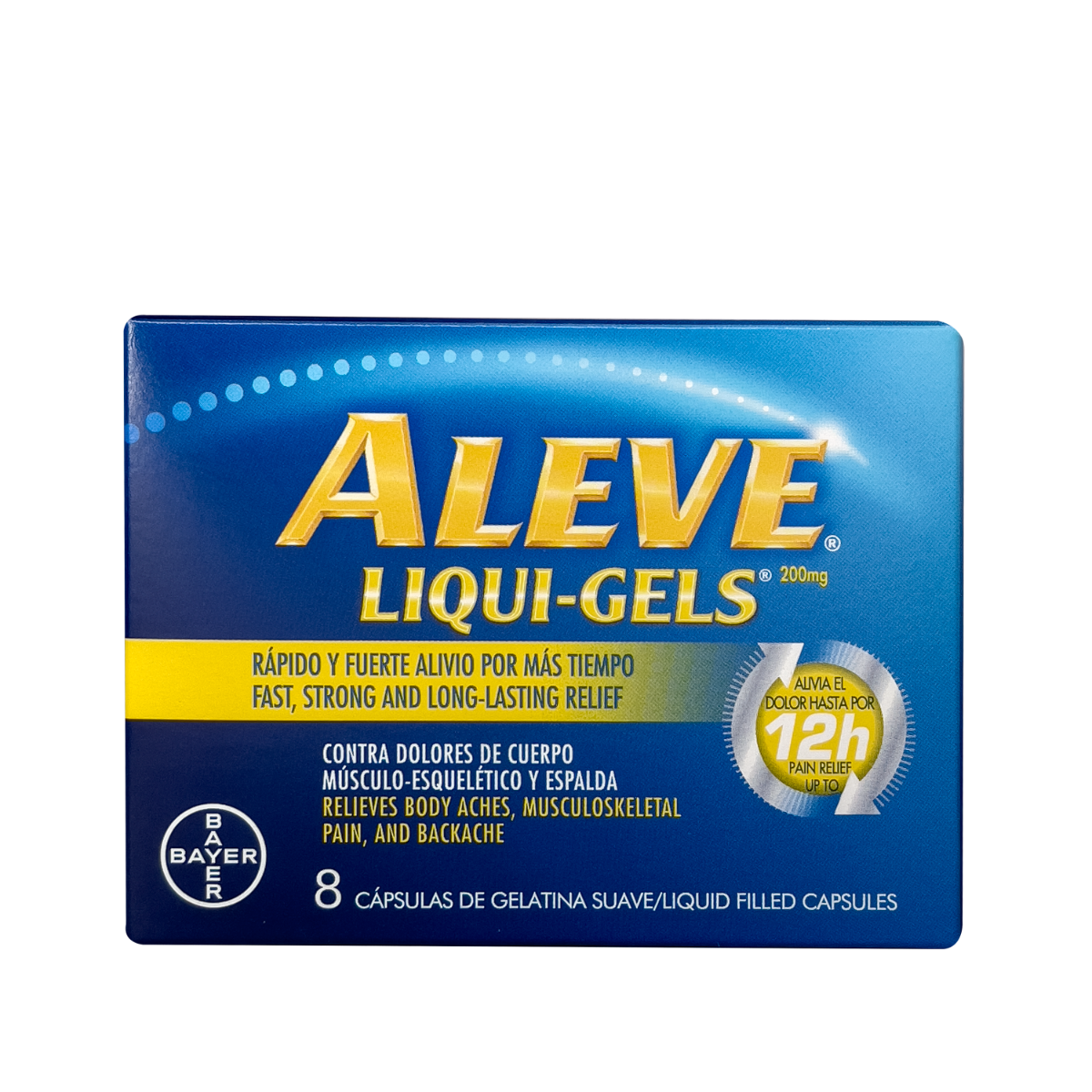 ALEVE LIQUI GEL 200 MG X 8 CAPS