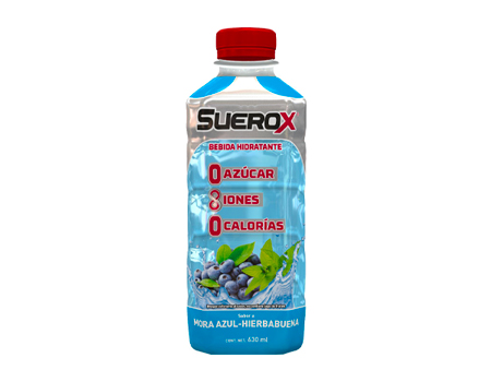 Suerox Bebida Hidratante Sin Azúcar Mora Azul 630 ml