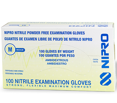 NIPRO GUANTES NITRILO TALLA M