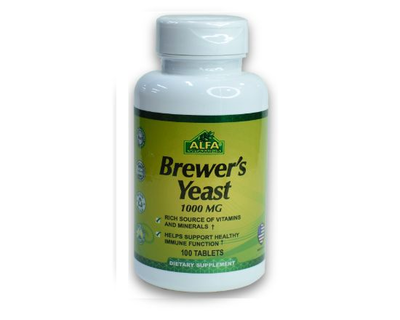 Alfa, Levadura de Cerveza, brewer´s yeast , 100 tabletas