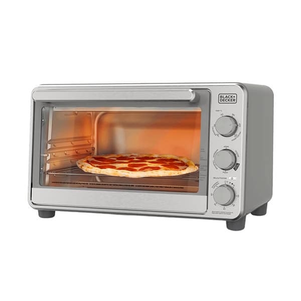 Black & Decker Horno freidora 23L plateado
