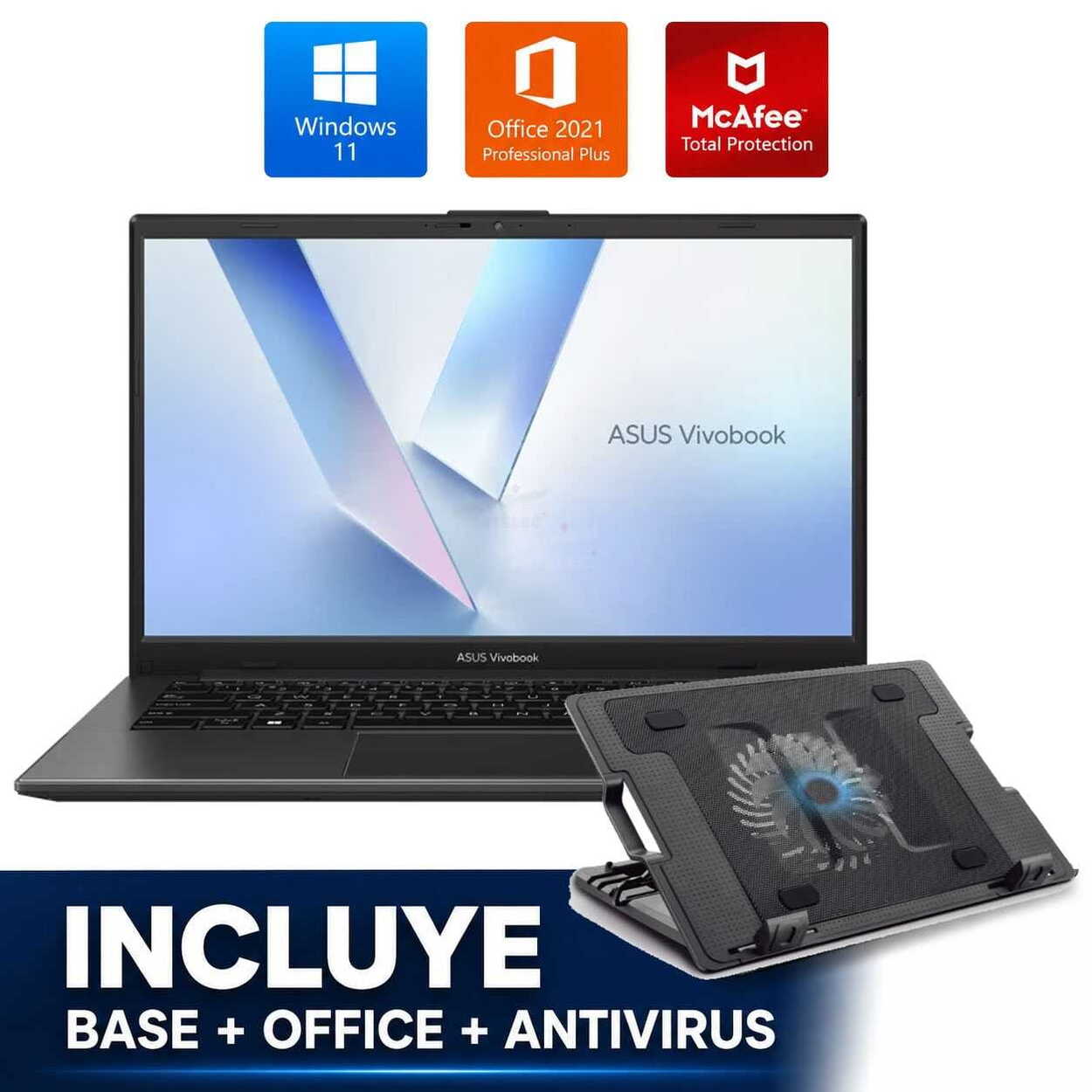 LAPTOP ASUS VIVOBOOK X1402 ASUX1402ZAEB271WS 14″ I7-1260P 8GB 512GB SSD SILVEER WIN 11 HOME-ENGLISH