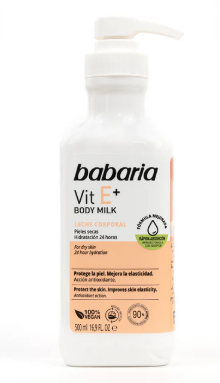 Babaria, Body milk vit E, 500 ml