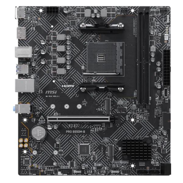 Tarjeta Madre MSI Pro B550M-B AM4 MATX DDR4