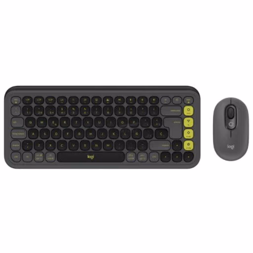 Teclado y Mouse Logitech POP – Inalambrico – Negro