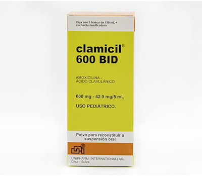CLAMICIL BID 600 MG SUSPENSIÓN 100 ML