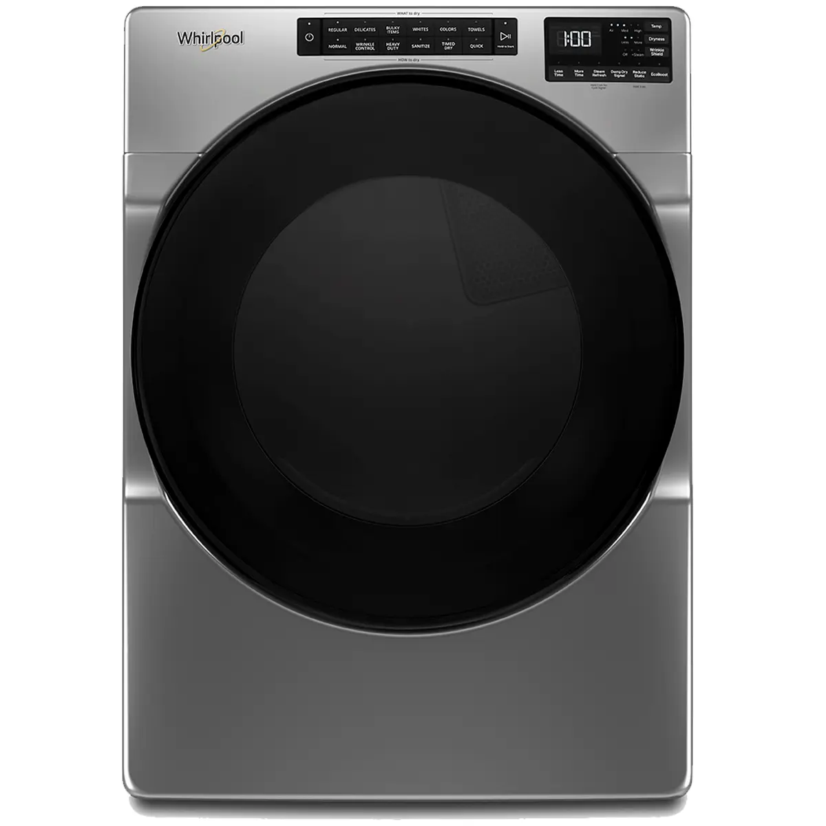 Secadora Whirlpool de Carga frontal color gris capacidad 20 kg