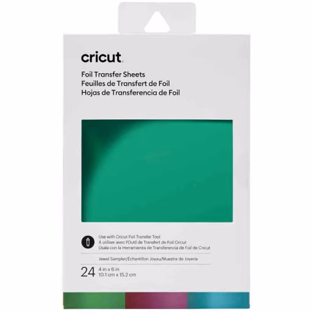 CRICUT HOJA DE TRANSFERENCIA FOIL – JEWEL – 24 HOJAS