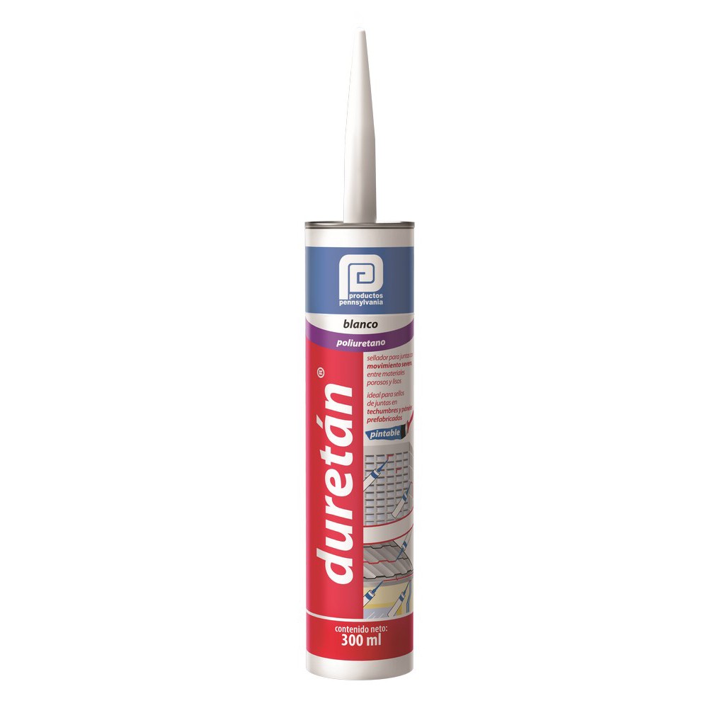 Sellador duretan 300ml 100 porciento pintable blanco .