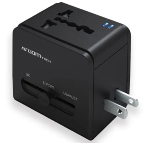 Cargador Argom Universal Travel Adapter Fast Charge – ARG-AC-0298BK