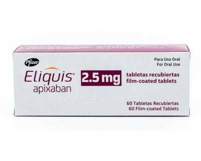Eliquis Pfizer 2.5 Mg X 60 Tableas