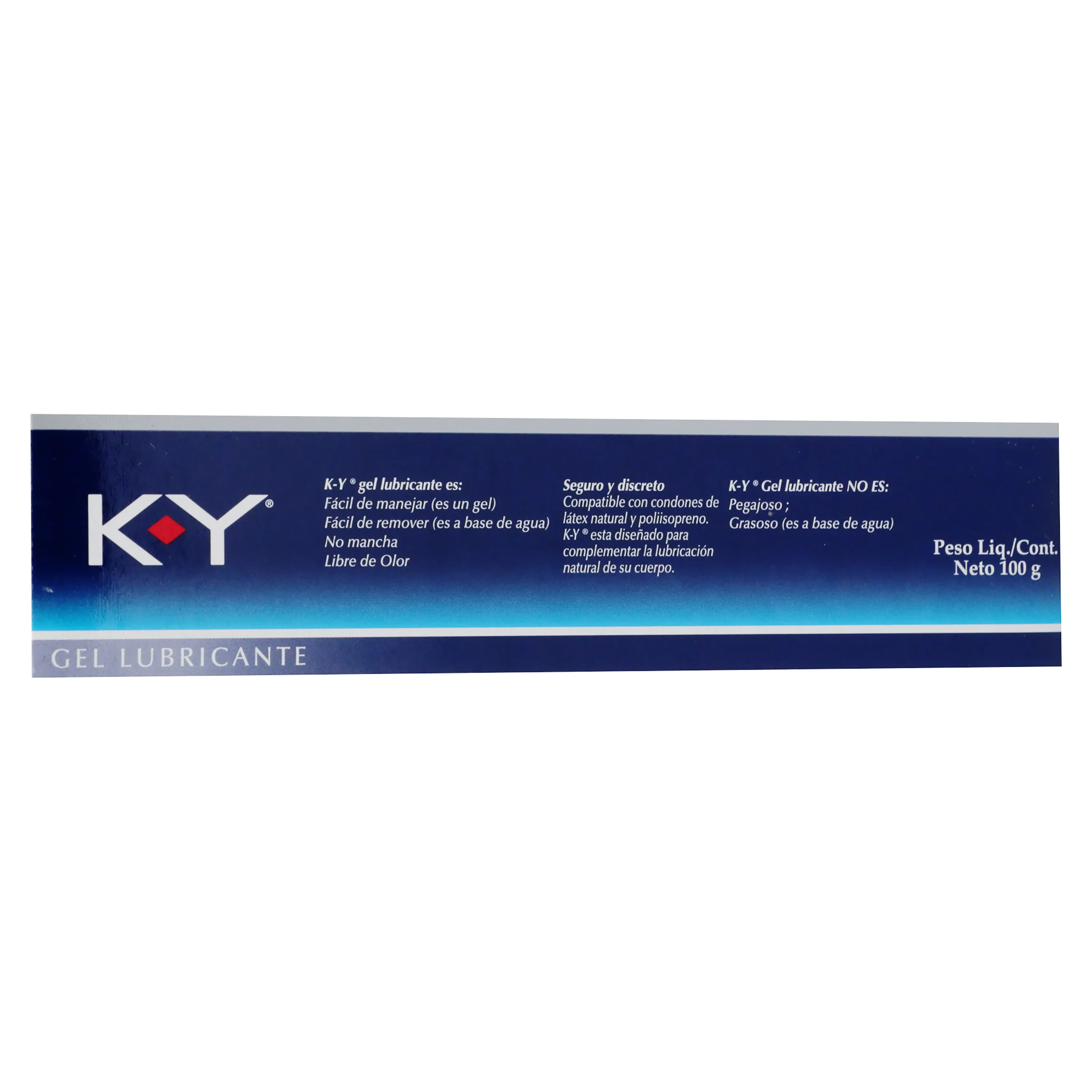 Gel Lubricante KY Para El Uso Intimo- 100 g