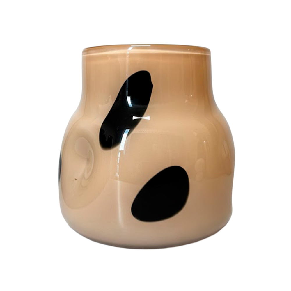 Florero decorativo 22x15 cm beige
