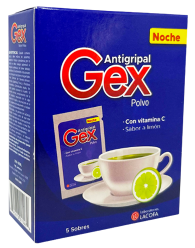 Gex Noche, Antigripal, con Vitamina C, 5 Sobres