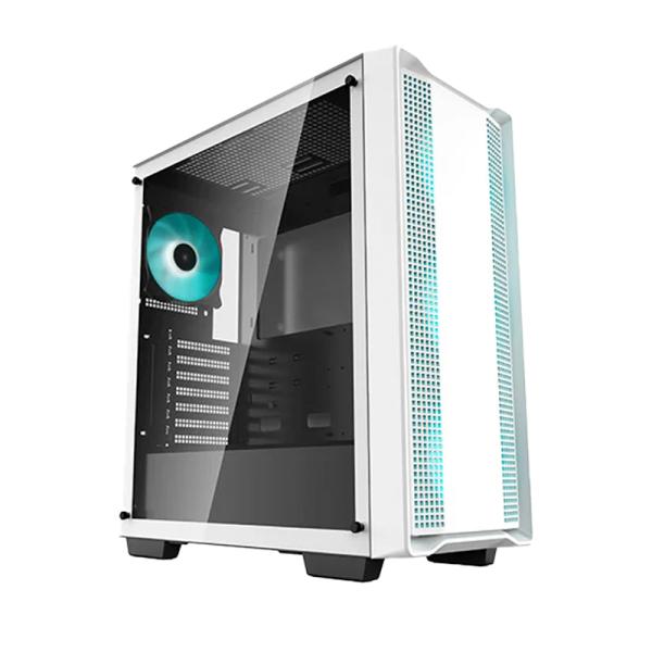 CASE GAMING DEEPCOOL CC560 ARGB MEDIA TORRE CON VIDRIO TEMPERADO EN EL LATERAL 4 VENTILADORES ARGB N
