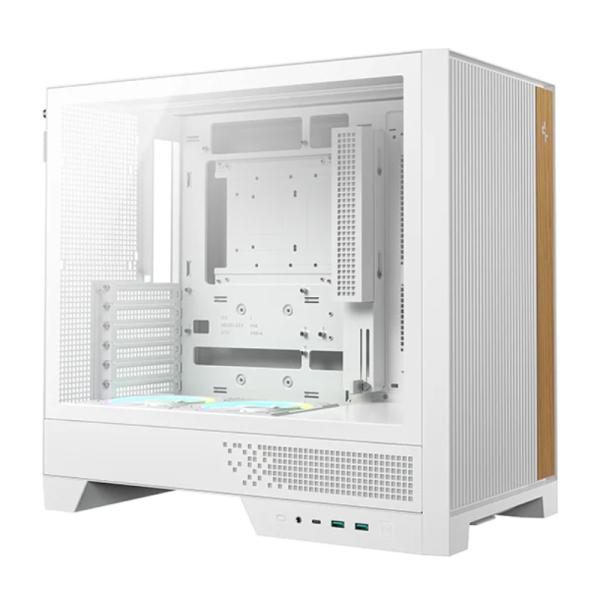 Case DeepCool CL600 wh mid tower ventiladores 2 de 120MM con panel lateral R-CL600-WHNNA2-G-1