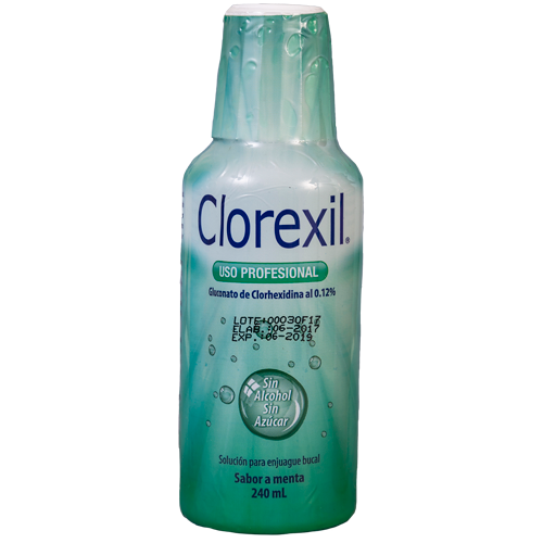 ENJUAGUE BUCAL CLOREXIL MENTA 0.12% 240 ML