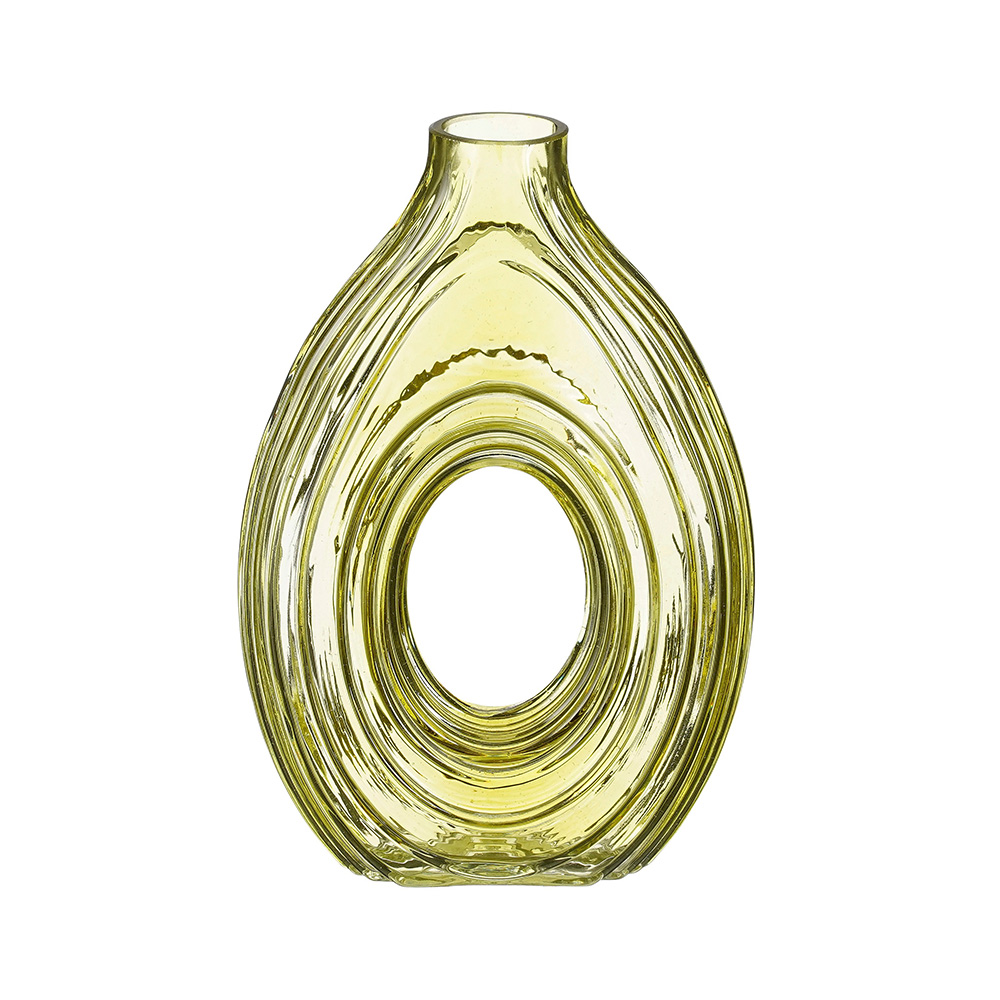 Florero decorativo de vidrio 18 cm sophie verde