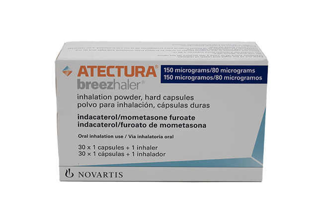 ATECTURA BREEZHALER 150/80MCG X 30