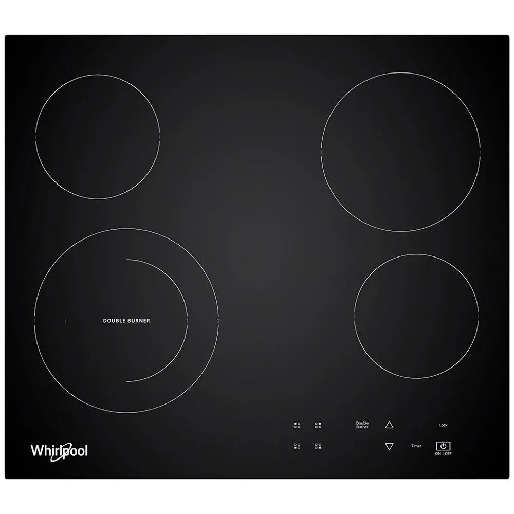 Cocina 4 quemadores empotrable eléctrica WEC5240B Whirlpool