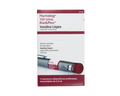 Insulina humalog KwikPen LISPRO cartucho 5 inyectores