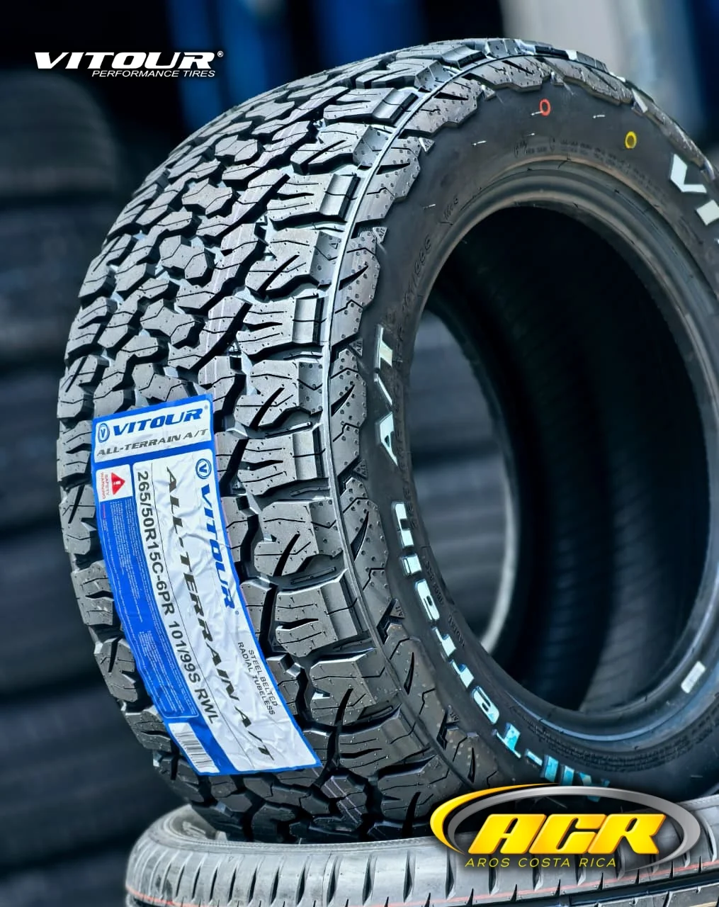265/50R15 Vitour All-Terrain AT (letra blanca)