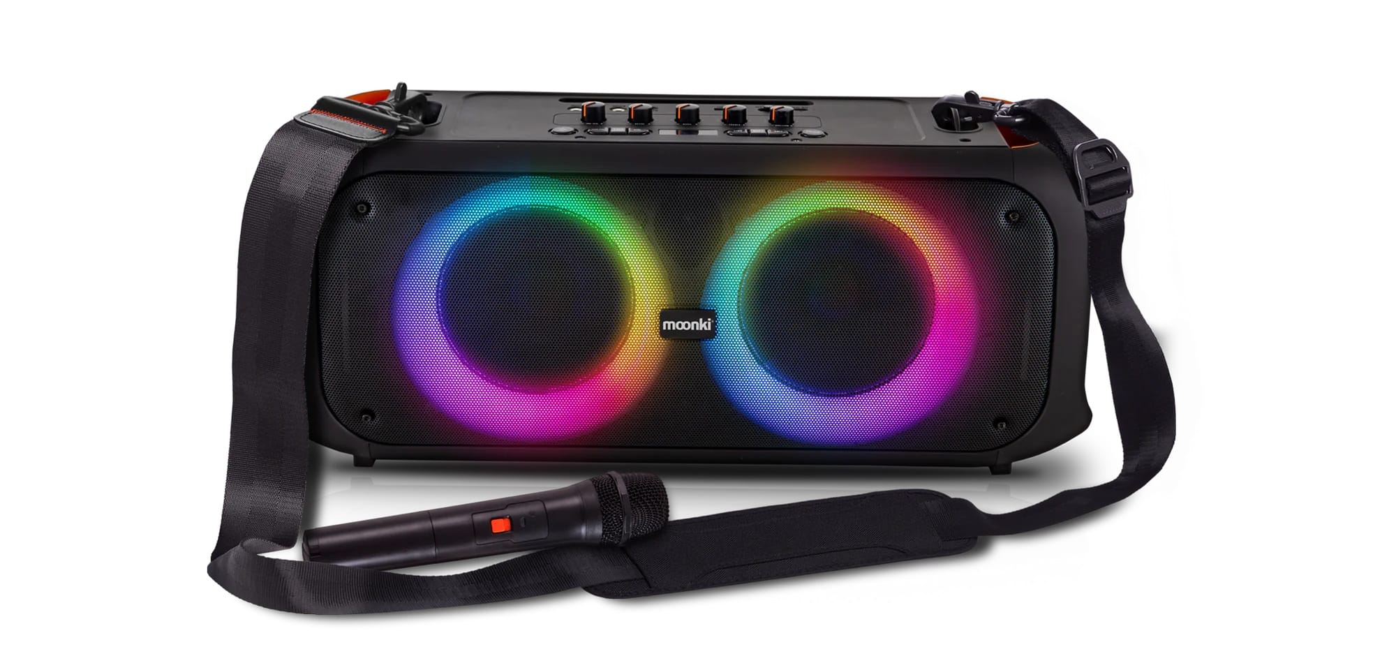 PARLANTE MOONKI TRIP – BLUETOOTH – MICROFONO – RGB – NEGRO