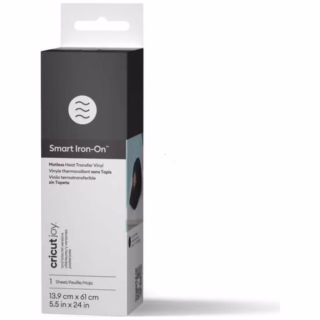 Vinil textil Cricut Joy Smart Iron-On negro 5.5×24”