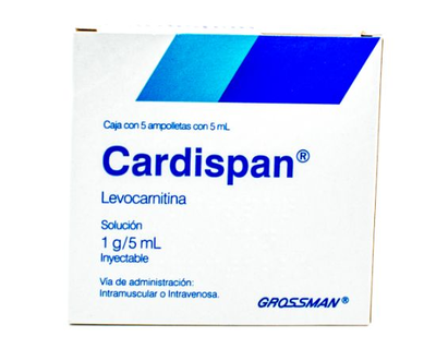 Cardispan 1 g/5 ml 5 ampollas