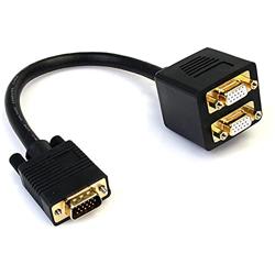 StarTech.com 1 ft. VGA to VGA Splitter Cable - M/F Dual Monitor